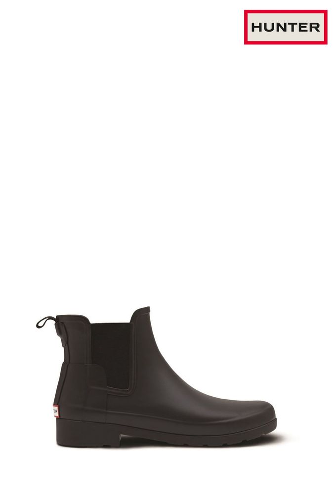 Hunter Black Original Refined Chelsea Wellies (M37299) | £120