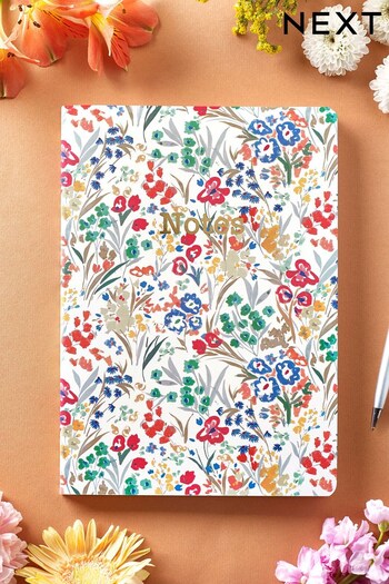 Pink Pretty Floral A5 Notebook (M37400) | £5