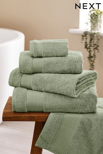 Mid Sage Green Egyptian Cotton Towel (M37550) | £5 - £26