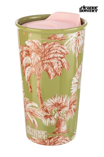 Eleanor Bowmer Green Palm Trees Travel Mug (M37642) | £13