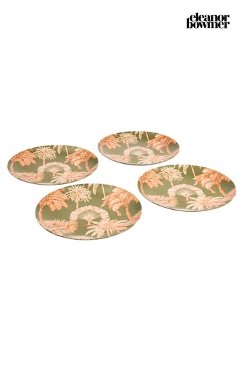 Eleanor Bowmer Set of 4 Green Side Plates (M37648) | £25