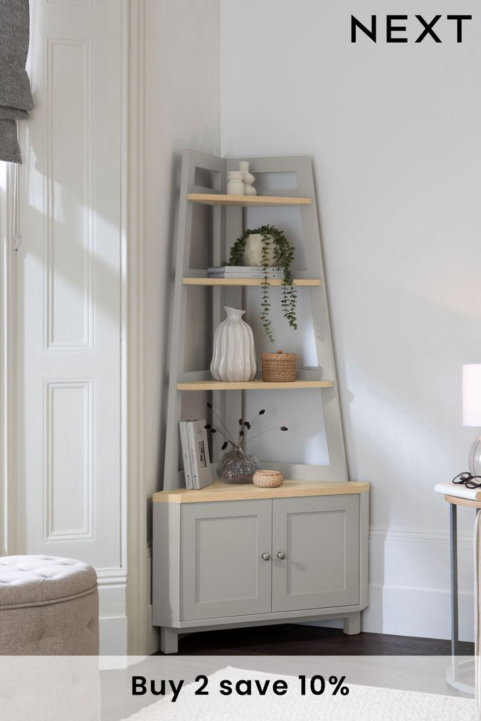 Cream corner ladder shelf best sale