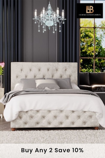 Laurence Llewelyn-Bowen Pearl White Luna Ottoman Bed (M37839) | £540 - £850