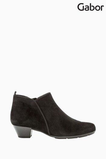 Gabor Trudy Black Suede Ankle Boots (M37946) | £95