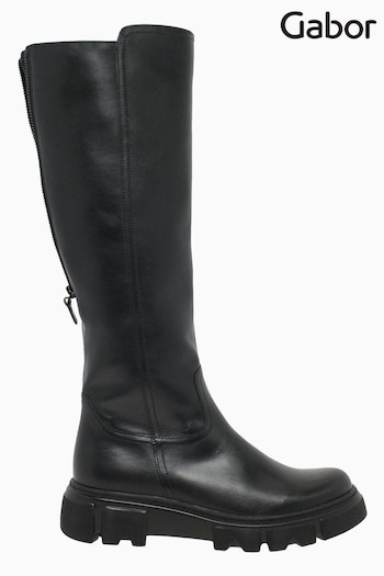 Gabor Juan Black Variable Calf Fit Celebrity Boots (M37983) | £150