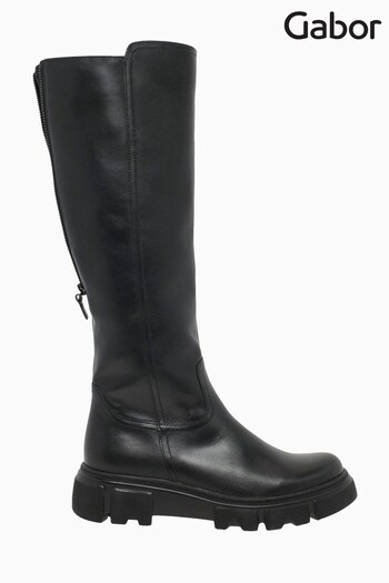 Gabor Juan Black Variable M Calf Fit Boots (M37984) | £150