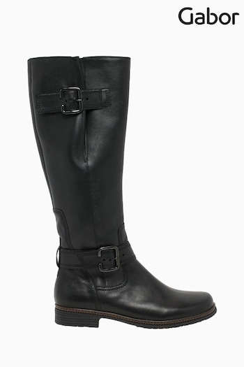 Gabor Nevada Black M Vario Calf Fit Boots (M38004) | £150