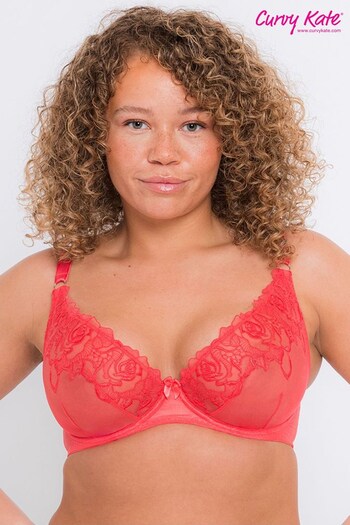 Curvy Kate Fiery Red Stand Out Scooped Plunge Bra (M38732) | £34