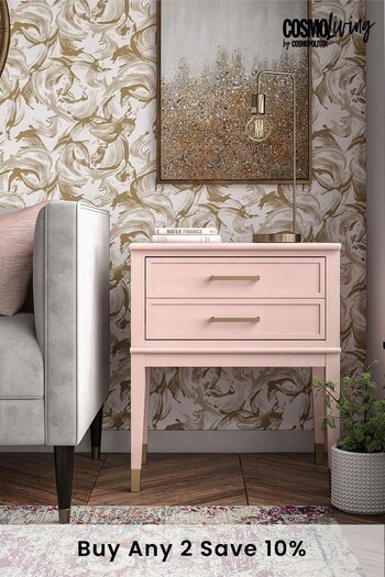 CosmoLiving Pink Westerleigh 1 Drawer Side Table (M39245) | £170