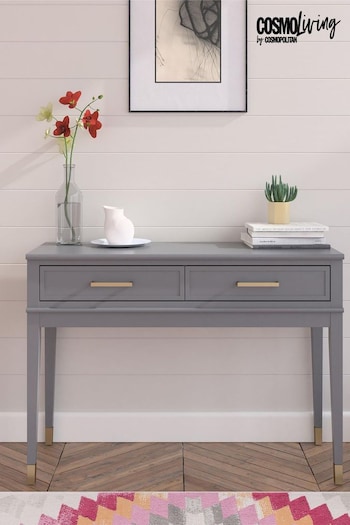 CosmoLiving Grey Westerleigh 2 Drawer Console Table (M39274) | £275