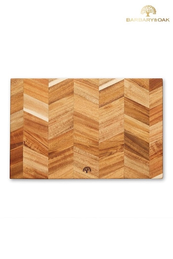 Barbary & Oak Brown Chevron Chopping Board (M39326) | £30