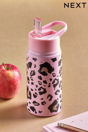 Pink Leopard Water Bottle (M40004) | £10