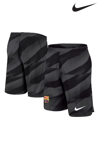 Nike Black Barcelona Goalkeeper Stadium 2023-24 Shorts (M40197) | £40