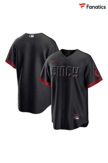 Fanatics MLB Cincinnati Reds Official Replica City Connect Black Jersey (M40280) | £110