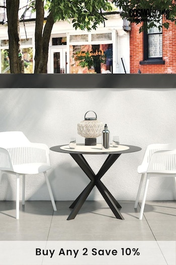 CosmoLiving White Camelo Dining Chairs Set of 2 (M40443) | £160