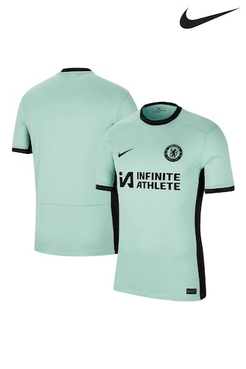 Nike foot Green Chelsea Third Stadium 2023-24 Sponsored Shirt (M40699) | £80