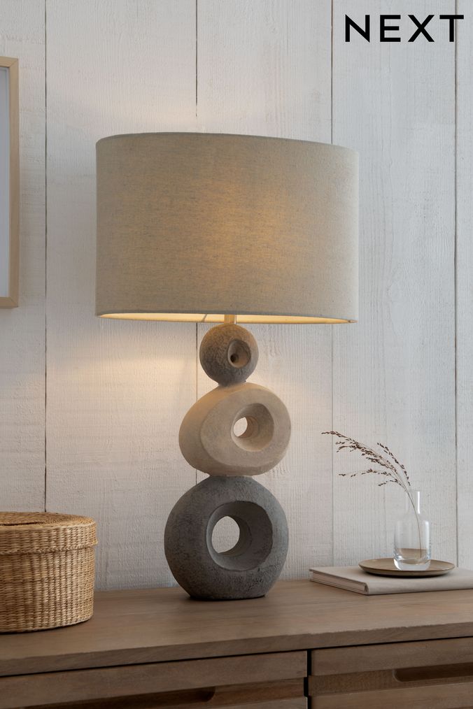Next white table outlet lamp