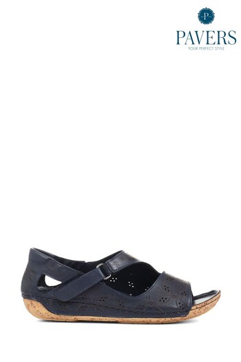 Pavers Leather Flat Sandals (M41266) | £40