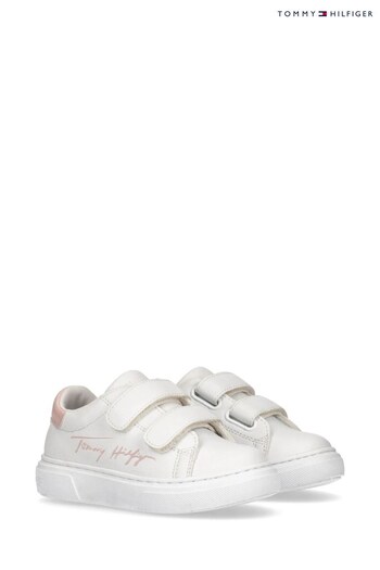 Tommy Hilfiger Velcro White Trainers (M41571) | £69 - £73