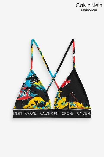 Calvin Klein Womens Black One Triangle Bikini Top (M41776) | £50