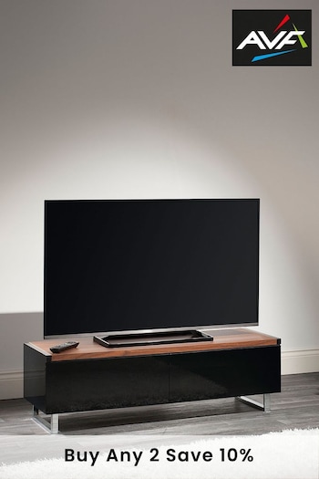AVF Black/Brown Panorama 1.2m TV Stand (M42316) | £330