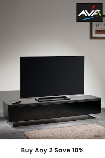 AVF Black/Brown Panorama 1.6m TV Stand (M42318) | £380