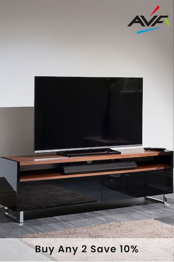 AVF Black/Brown Panorama 1.6m TV Stand (M42319) | £430
