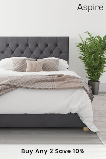 Aspire Furniture Grey Olivier Ottoman Bed (M42437) | £365 - £610
