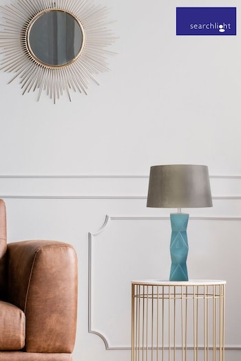 Searchlight Teal Blue Alice Table Lamp (M42905) | £58