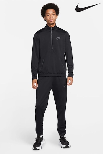 Nike Black Sportswear Sport Essentials Poly-Knit Track Suit (M43079) | £73 - £75