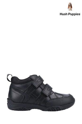 Hush Puppies 	Black Jezza Junior School Boots (M43620) | £54