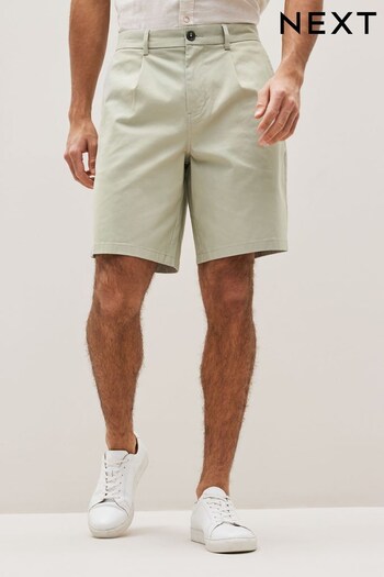 Light Green Loose Stretch Chino Shorts (M43817) | £20