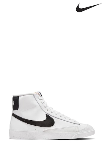 Nike White/Black Blazer Mid 77 Atelier-lumieresShops Nature Trainers (M44027) | £100