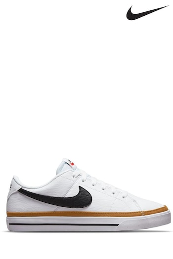 Nike metallic White/Black Court Legacy Trainers (M44112) | £70