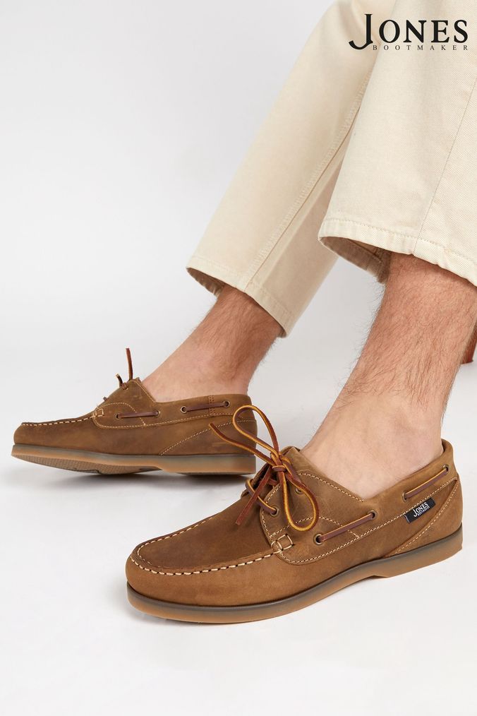 Jones Bootmaker Mens Parsons Leather Boat Shoes (M44498) | £99