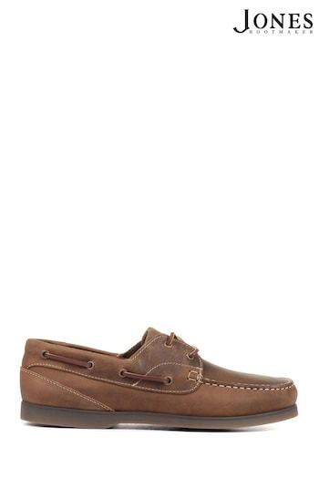 Jones Bootmaker Parsons Leather Boat Brown toe Shoes (M44498) | £99
