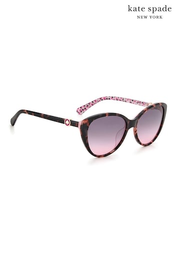 kate spade new york Visalia Tortoiseshell Brown XLC Sunglasses (M44598) | £150