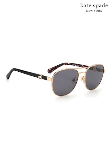 kate spade new york Blue Raglan Polarised Lens D-frame Sunglasses (M44599) | £189