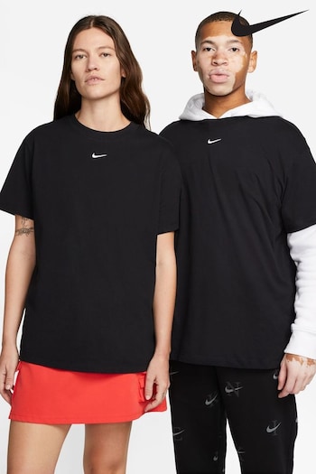 Nike Black Mini Swoosh Oversized T-Shirt (M45508) | £38