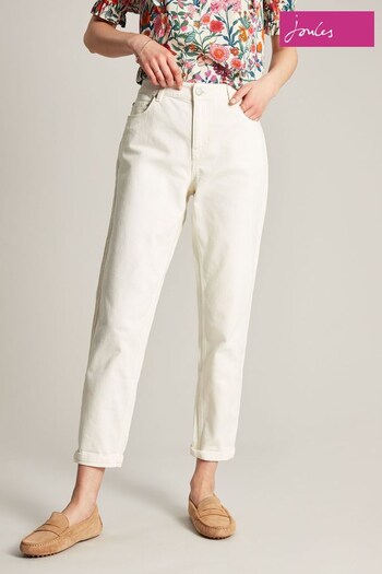 Joules Cream Simone Girlfriend Jeans (M45991) | £59.95