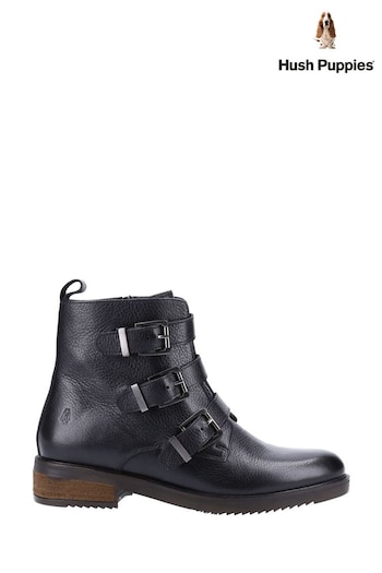 Hush Puppies Black Pria Ankle Boots (M46103) | £100