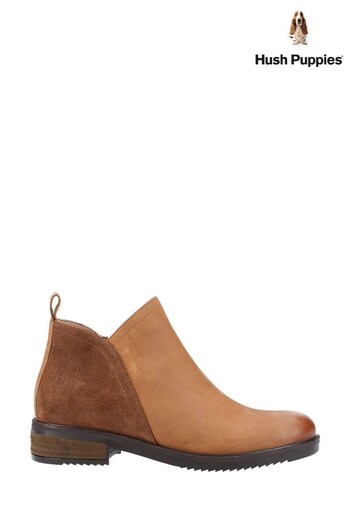 Hush Puppies Tan Brown Alexis Ankle Boots (M46117) | £85