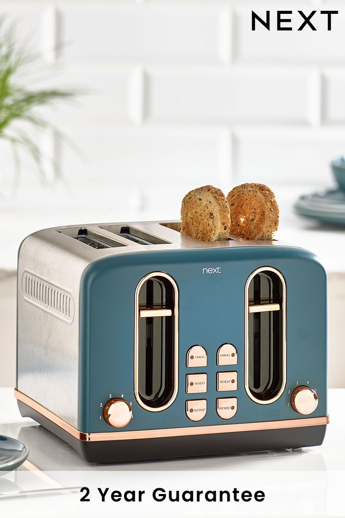 Teal toaster 4 sales slice