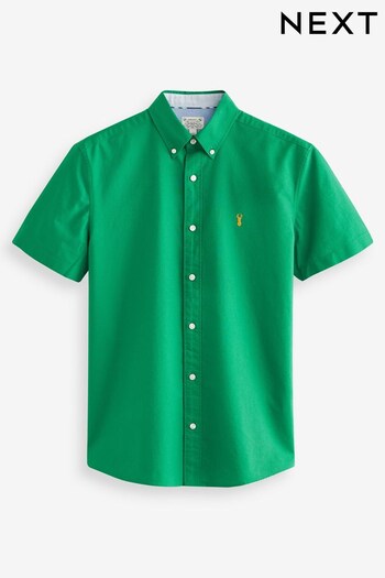 Green Short Sleeve Oxford Shirt (M46333) | £22