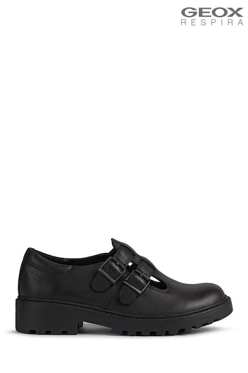 Geox Black Casey Shoes (M46483) | £60