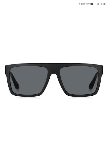Tommy Hilfiger Rectangular Black dorado Sunglasses (M46818) | £99