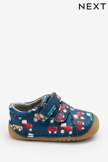 Blue Wide Fit (G) Crawler Shoes Wei (M46841) | £24