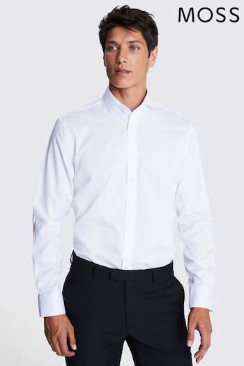 MOSS Tailored Fit Sky Twill Zero Iron Shirt (M47088) | £50