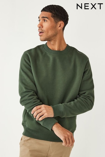 Khaki Green Regular Fit Crew Sweatshirt (M47238) | £26