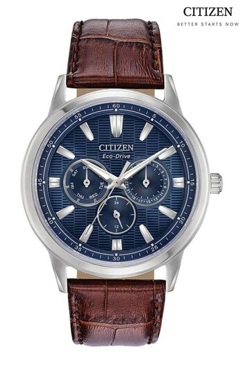Citizen Gents Eco-Drive Straps Sport Brown Watch (M47678) | £249
